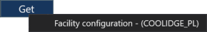 DDS Button Context Menu - Facility configuration
