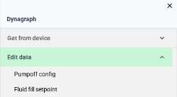 Dynagraph context menu — Edit data