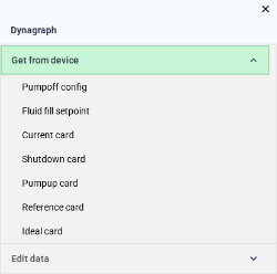 Dynagraph context menu — Get from device
