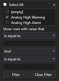 Filter Canvas tool