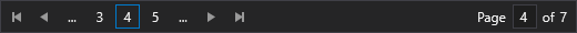 Pagination interface