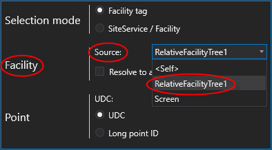 Relative Facility Tree - Facility Sender