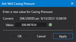 SetPoint Button run mode dialog box