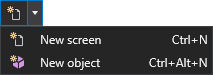 Create new drop-down menu