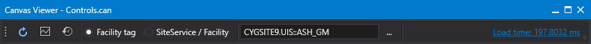 Canvas Viewer toolbar