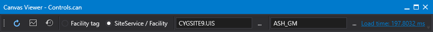 Canvas Viewer toolbar