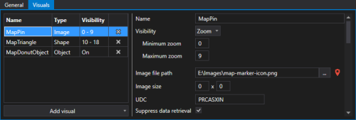 Sample Map Layer Visuals Image Configuration