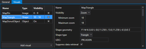 Sample Map Layer Visuals Shape Configuration