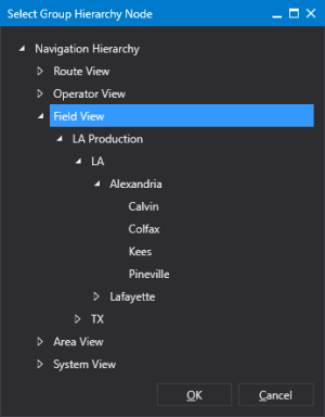 Select a group node