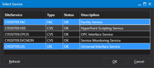 Select one or more services
