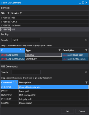 Select UIS Command