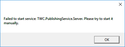 Manually restart the TWC services