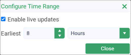 TWC - Configure Time Range dialog box