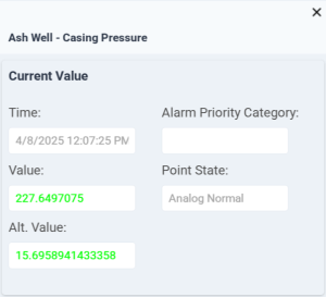 TWC Context Menu - Current Value Normal